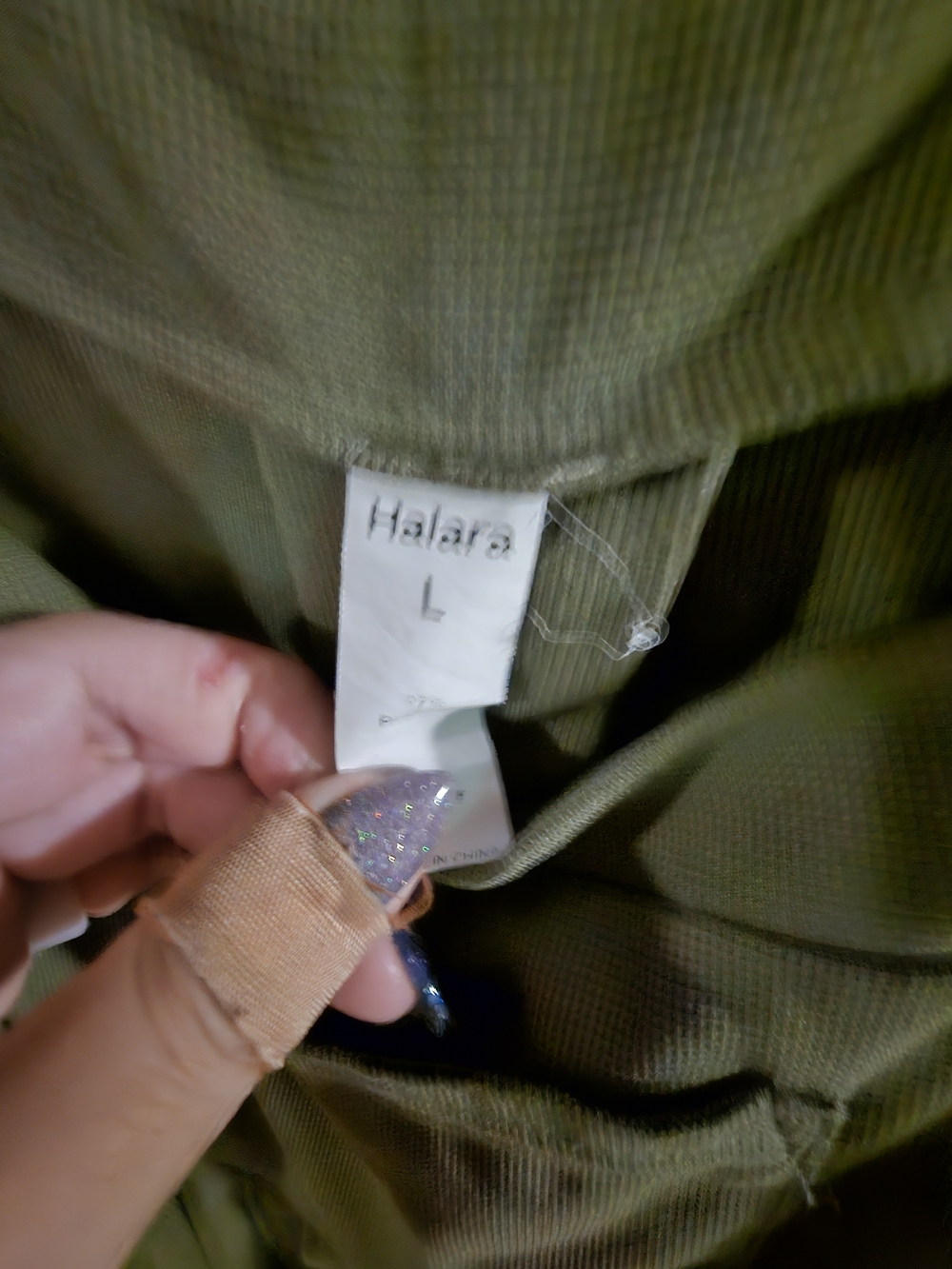 Olive Green Overalls with Front Pocket - Picture 3 of 3